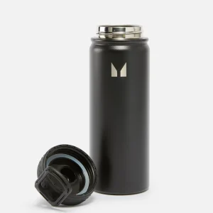 Fashion Medium metalen waterfles - Zwart Accessoires | Trainingsmateriaal