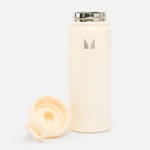 Flash Sale Medium metalen waterfles - Natuurlijk roomwit Accessoires | Trainingsmateriaal