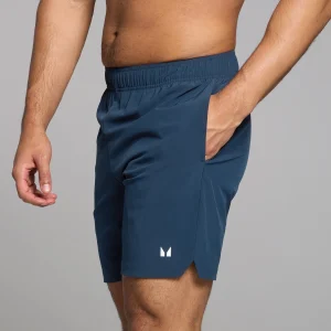 Sale MP Active geweven short met binnenbeenlengte van 18 cm voor heren - Donkerblauw Heren Shorts