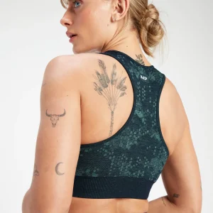 Clearance MP Adapt naadloze sportbeha met patroon voor dames - Donkerste blauw DAMES Sportbeha'S
