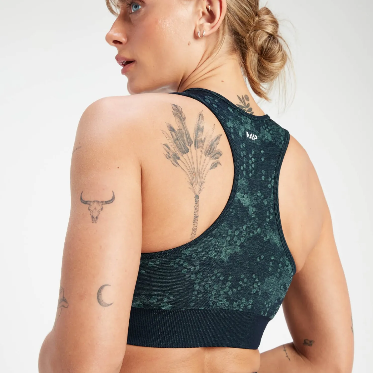 Clearance MP Adapt naadloze sportbeha met patroon voor dames - Donkerste blauw DAMES Sportbeha'S