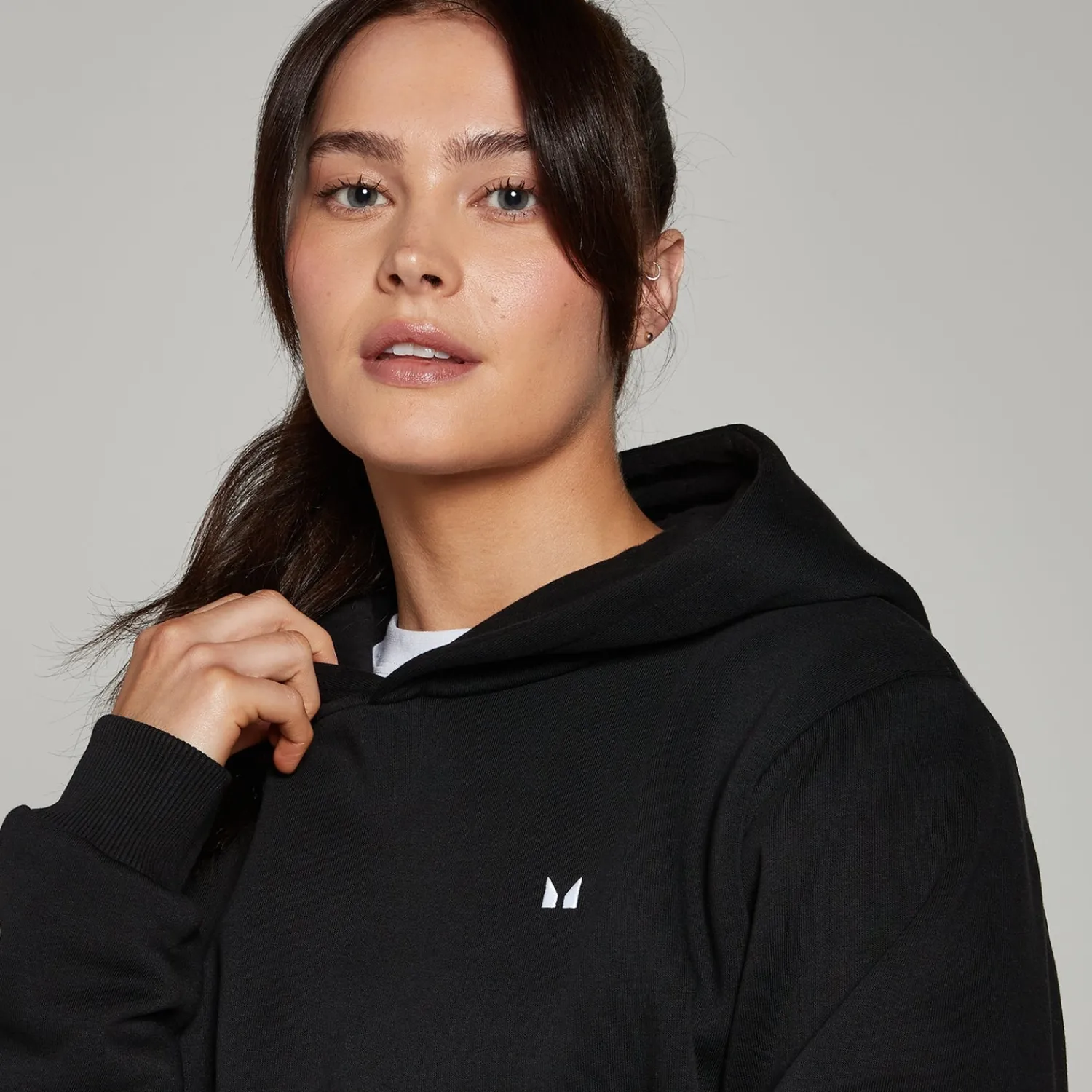 Online MP Basics hoodie met standaardpasvorm voor dames - Zwart DAMES Hoodies & Truien