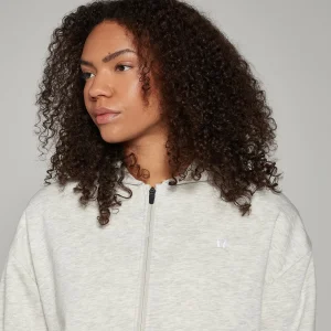 Store MP Basics oversized hoodie met rits voor dames - Gemêleerd licht DAMES Hoodies & Truien