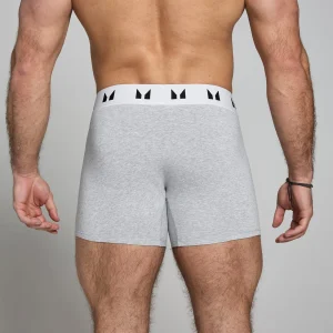 Shop MP boxershorts voor heren (3-delig) Gemêleerd grijs / Wit Heren Ondergoed & Sokken | Ondergoed & Sokken