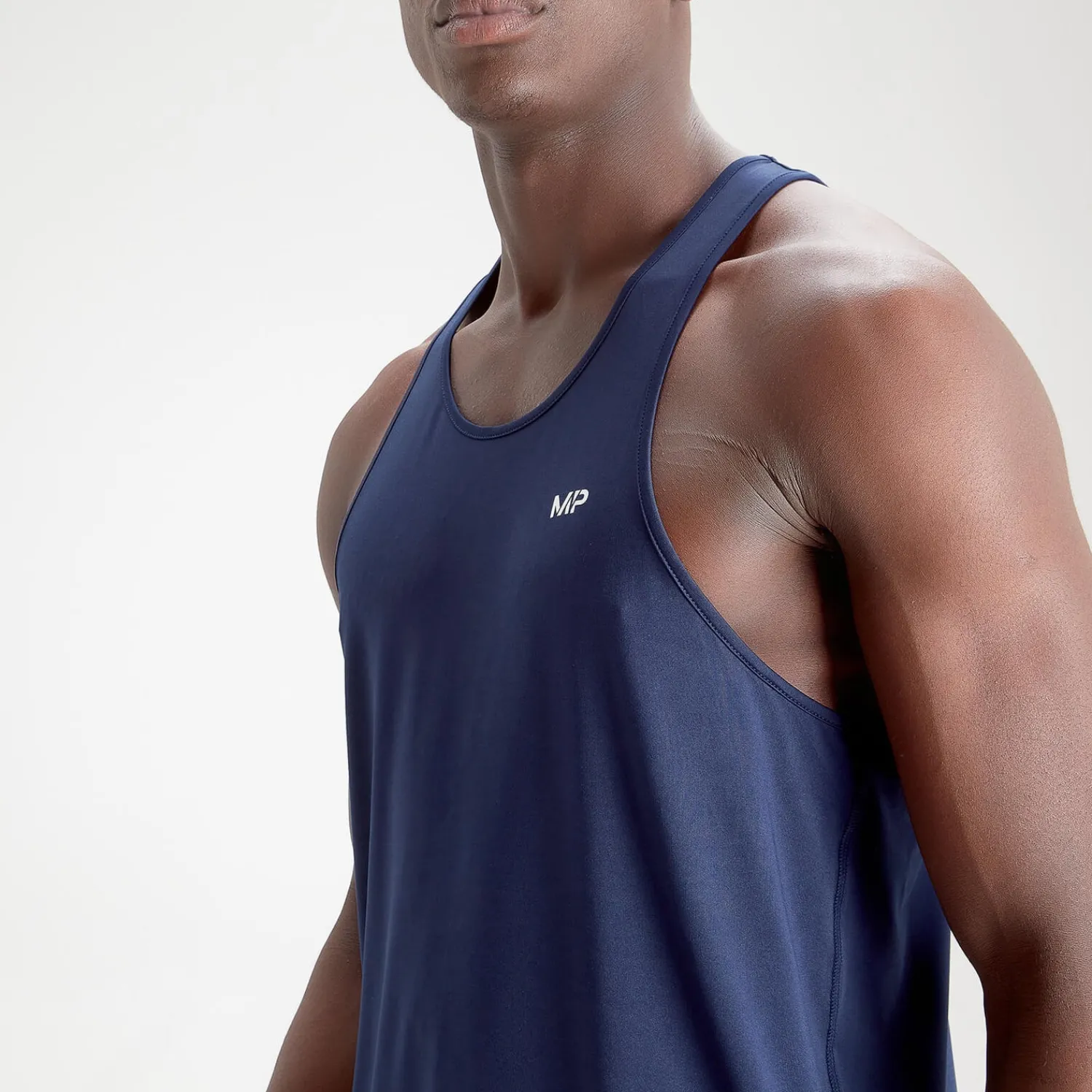 Hot MP Essentials sporthemd met halternek voor heren - Legergroen Heren Stringers & Tanks
