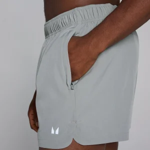 Clearance MP geweven trainingsshort met binnenbeenlengte van 13 cm voor heren - grijs Heren Shorts