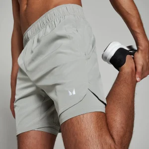 Best Sale MP 2-in-1 trainingsshort voor heren - grijs Heren Shorts
