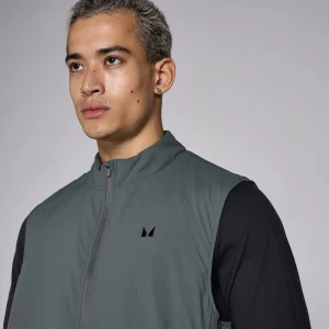 Clearance MP Lifestyle gewatteerde bodywarmer voor heren - Mosgrijs Heren Jassen & Vesten
