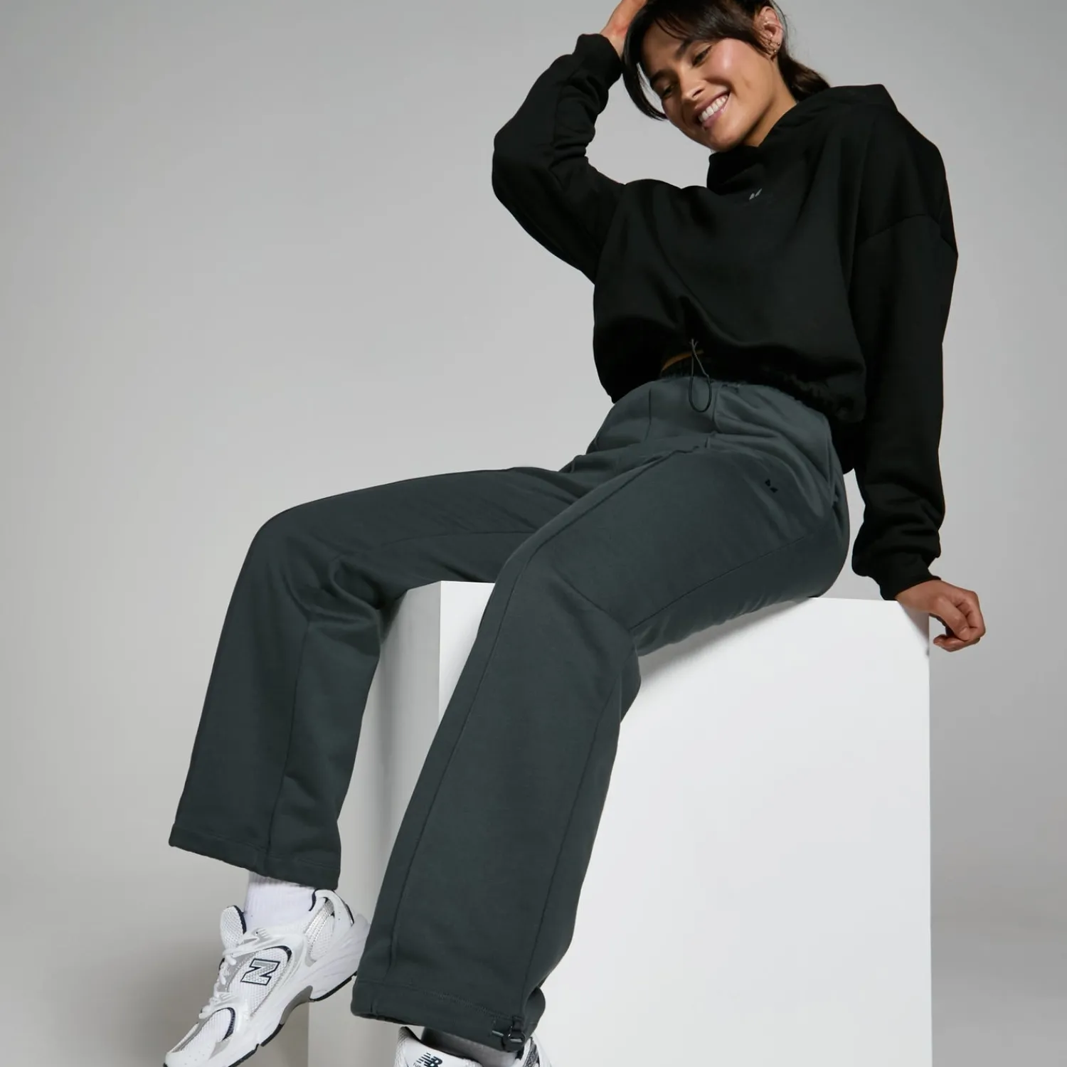 Best MP Lifestyle stevige joggingbroek voor dames - Schaduwgrijs DAMES Joggers & Bottoms