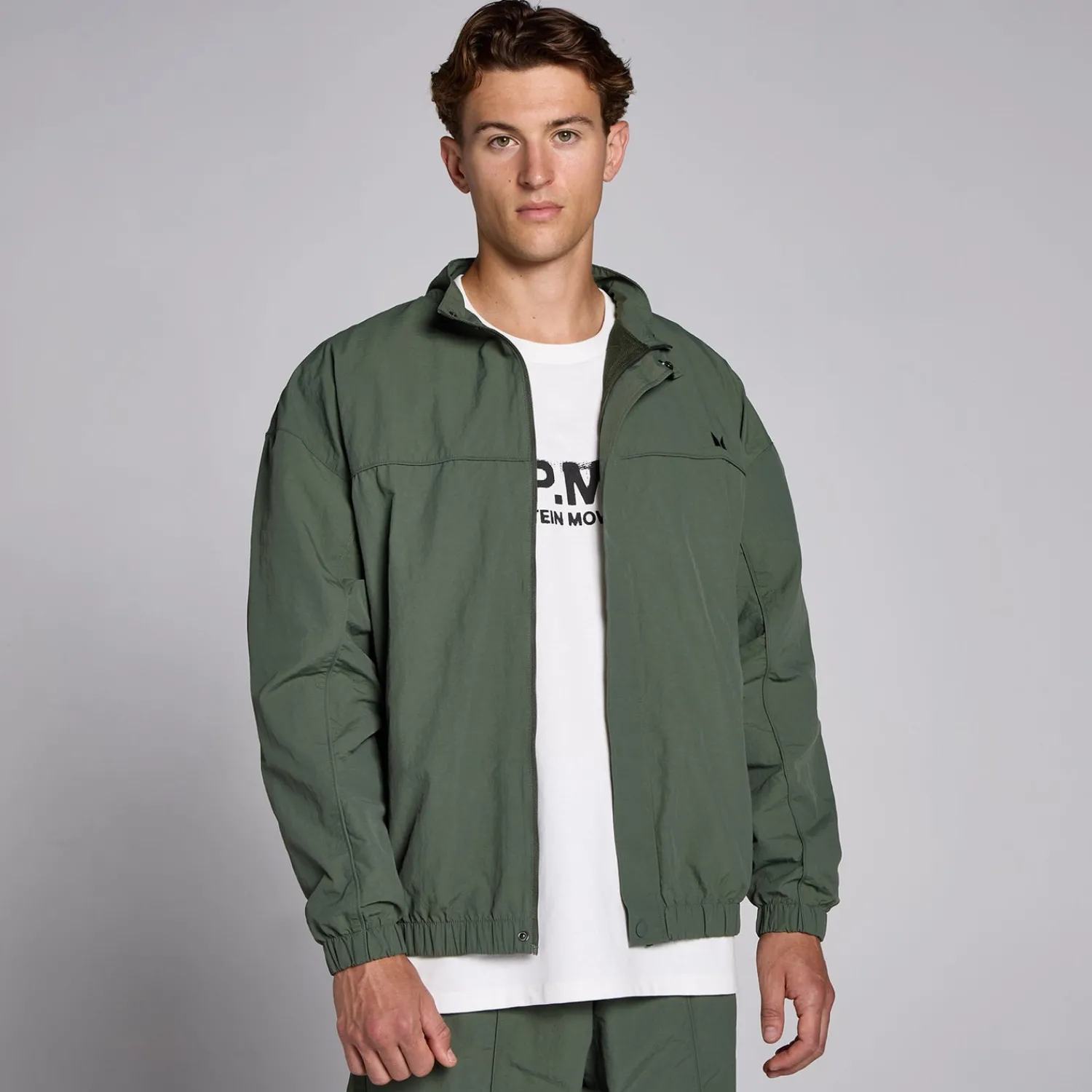 Best Sale MP Lifestyle trainingsjack voor heren - Tijmgroen Heren Tracksuits | Jassen & Vesten