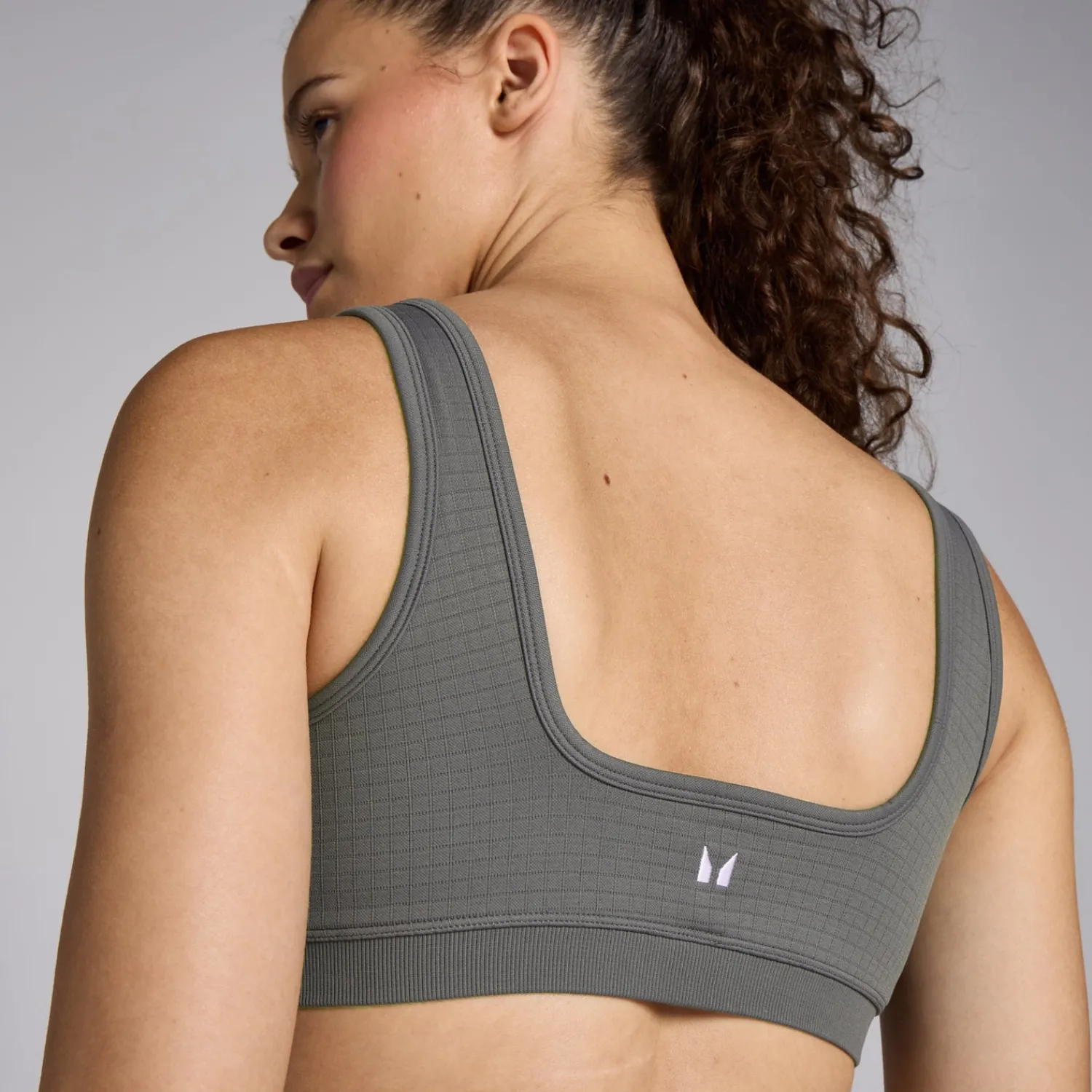 Discount MP Lifestyle Waffle naadloze beha - Metaalgrijs DAMES Sportbeha'S