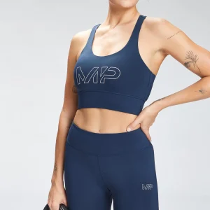 Discount MP Repeat Mark Graphic Training Sportbeha voor dames - Petrolblauw DAMES Sportbeha'S