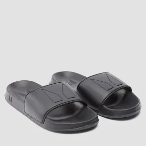 Cheap MP Sliders - Black Slippers