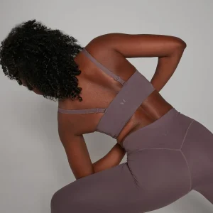 Fashion MP Studio sportbeha met verlijmde naden - Mokka DAMES Sportbeha'S