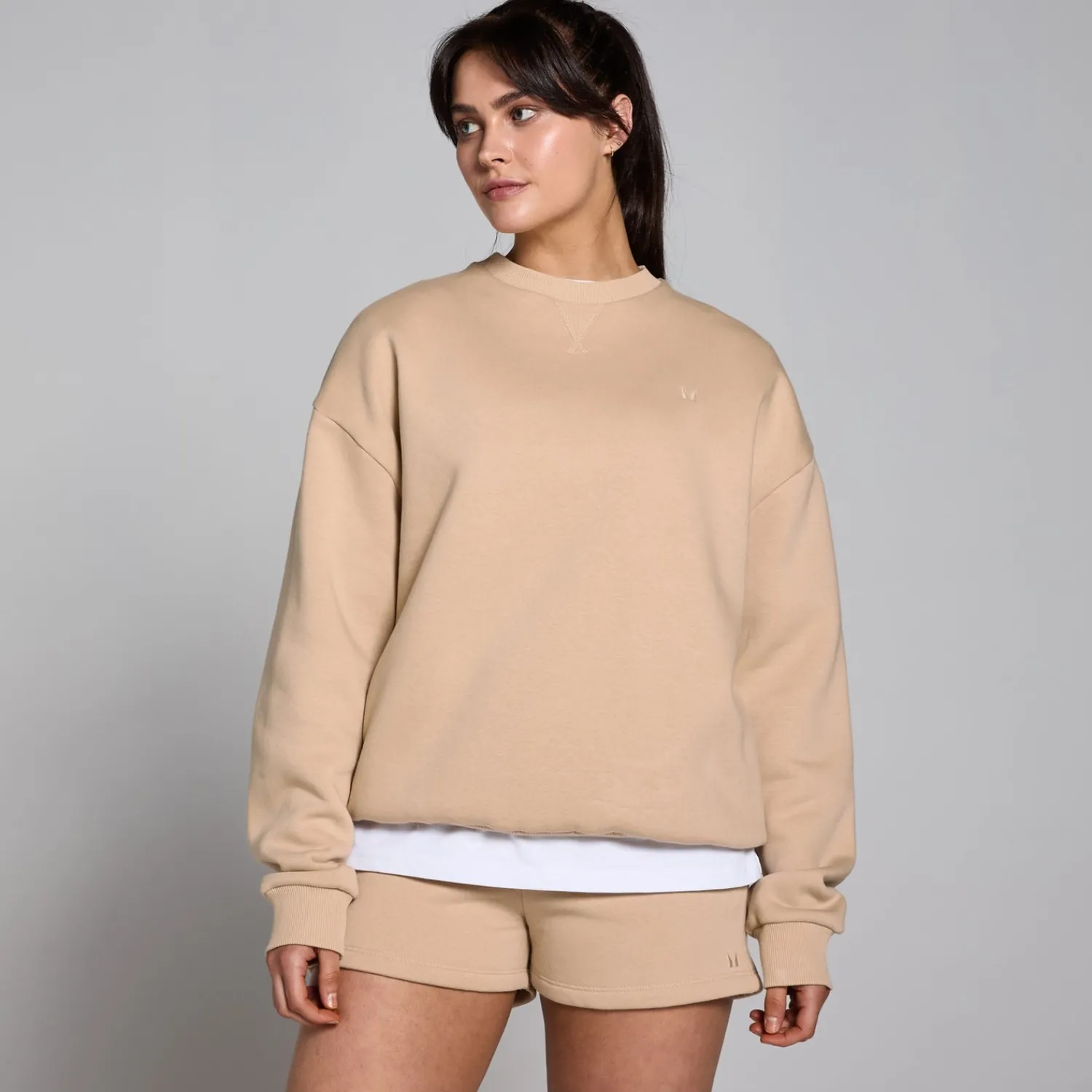 Hot MP Tempo Chill Out Graphic oversized sweatshirt voor dames - Roomwit DAMES Hoodies & Truien
