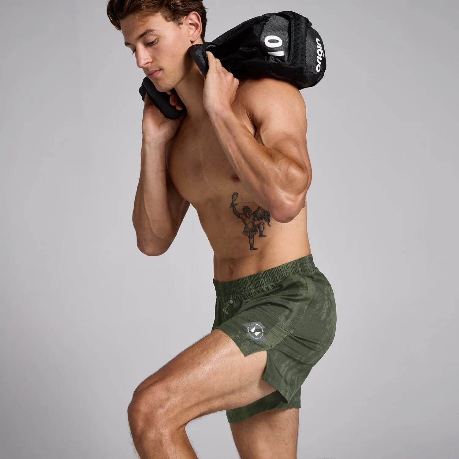 Store MP Tempo short van mesh met binnenbeenlengte van 13 cm voor heren - Donkerolijfgroen Heren Shorts