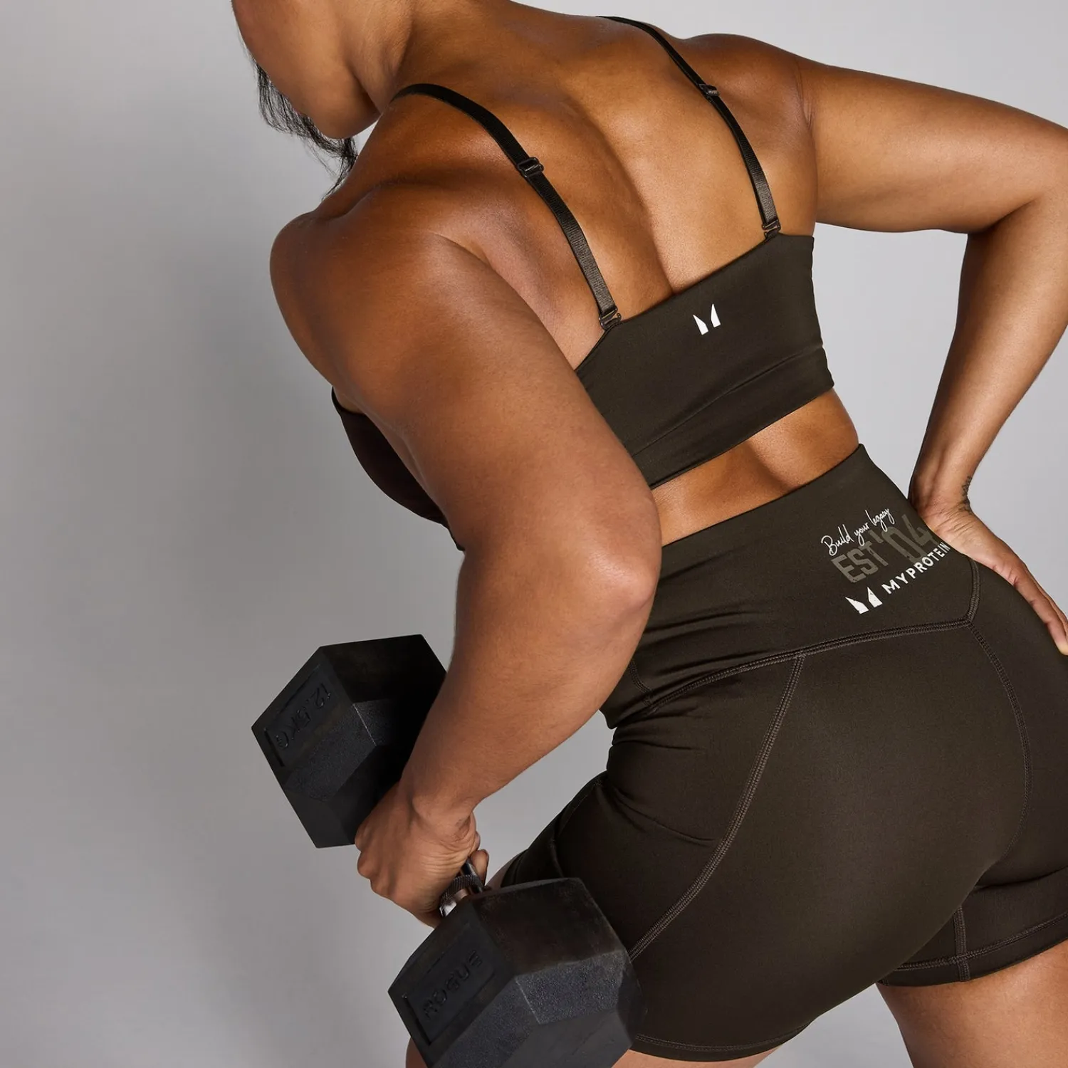 Online MP trainingshort met Origin-opdruk voor dames - Koffie DAMES Shorts