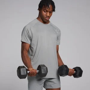 Shop MP trainingsshirt met korte mouwen voor heren - grijs Heren T-Shirts & Tops
