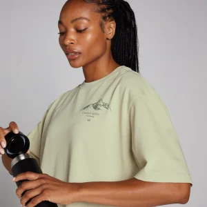 Clearance MP Velocity Oversized T-shirt voor dames - Warmsaliegroen DAMES T-Shirts & Tops