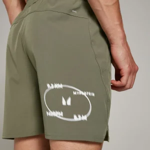 Flash Sale MP Velocity Tracking Grapic short met binnenbeenlengte van 13 cm voor heren - Stoffig olijfgroen Heren Shorts