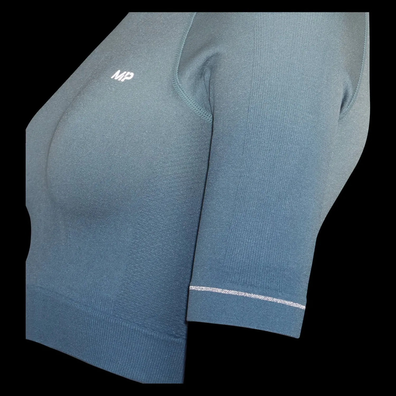 New MP Velocity Ultra naadloze croptop voor dames - Steenblauw DAMES Crop Tops | T-Shirts & Tops