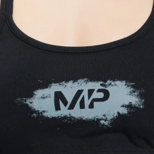Outlet MP Women's Chalk Graphic Sports Bra - Black DAMES Sportbeha'S