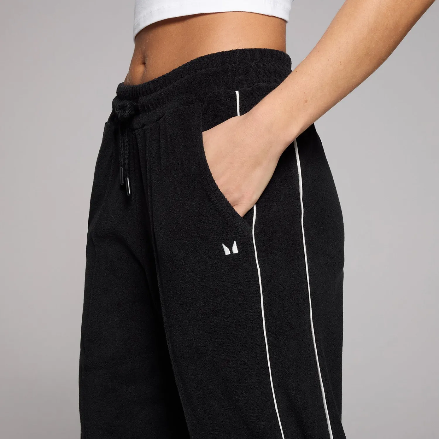 Outlet MP Women's Lifestyle Towelling Joggers - Black DAMES Joggers & Bottoms