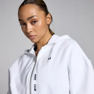 Online MP Women's Tempo Zip Through Hoodie - White DAMES Hoodies & Truien