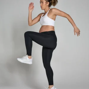 Online MP zwangerschapslegging met middelhoge taille voor dames - Zwart DAMES Leggings | Moederschap