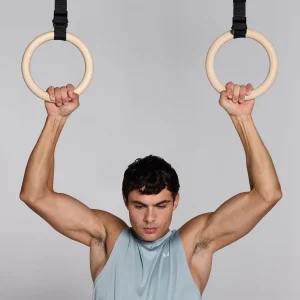 Shop houten gymnastiekringen - Zwart Trainingsmateriaal
